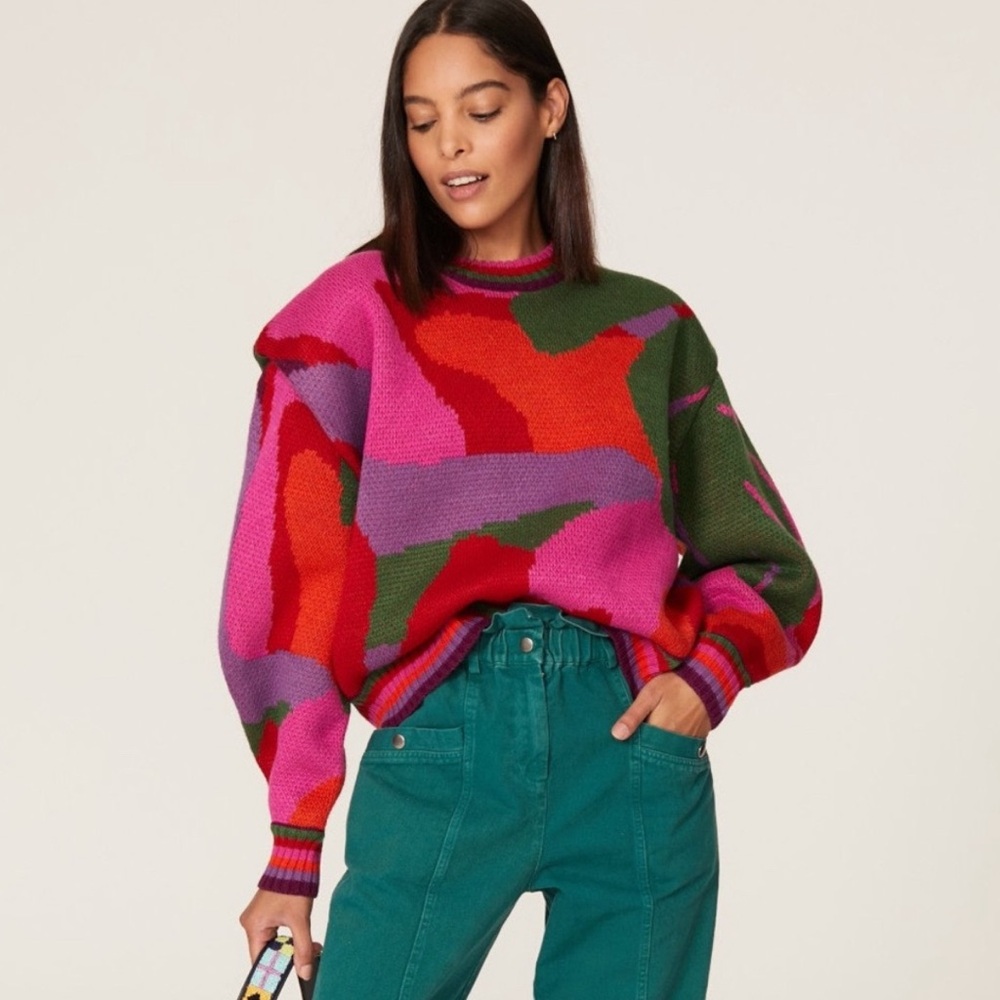 Farm Rio Abstract Sweater